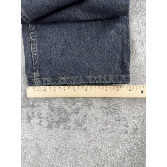 Magellan Jeans Mens 40x30 Blue Boot Cut Denim Straight Leg Cotton Pants Outdoor - Picture 12 of 14